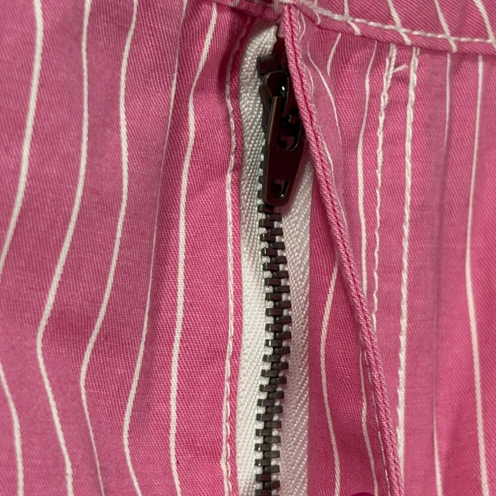 Vero Moda Cargo Maxi Skirt Pink White Stripe Utility Gorpcore Women's XS Skater - Picture 4 of 11